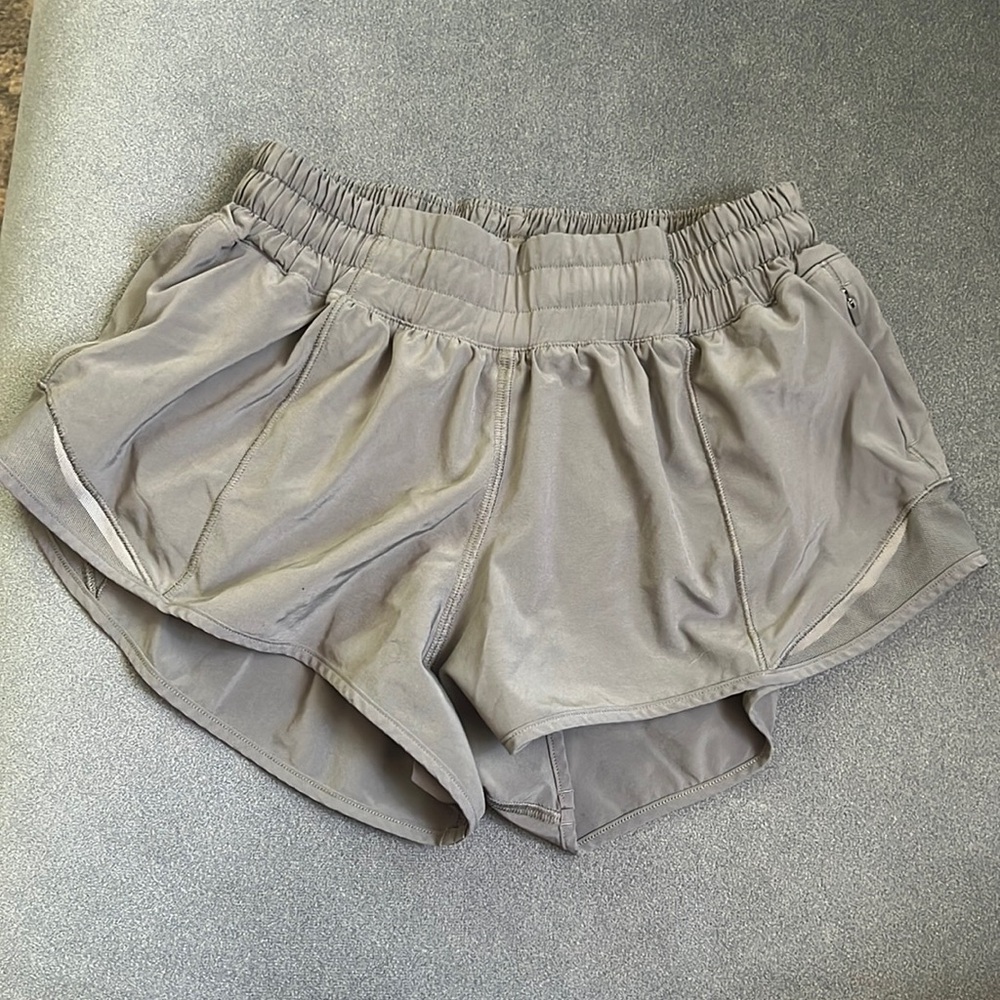 Green lululemon shorts